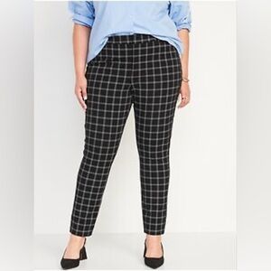 Old Navy High-Waisted Windowpane-Plaid Pixie Skinny Ankle Pants Size 20